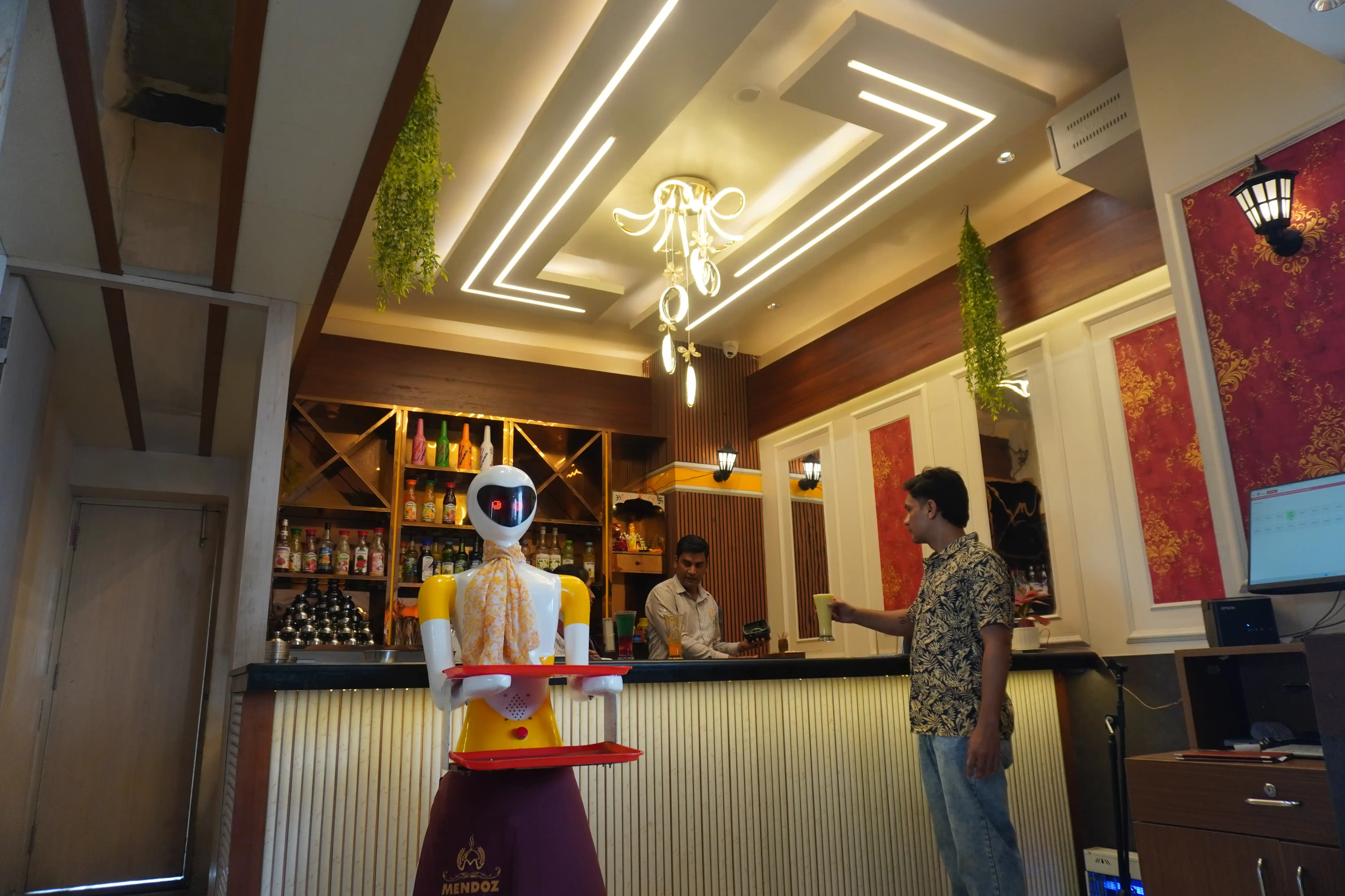 Mendoz restaurant interior with elegant dining setup