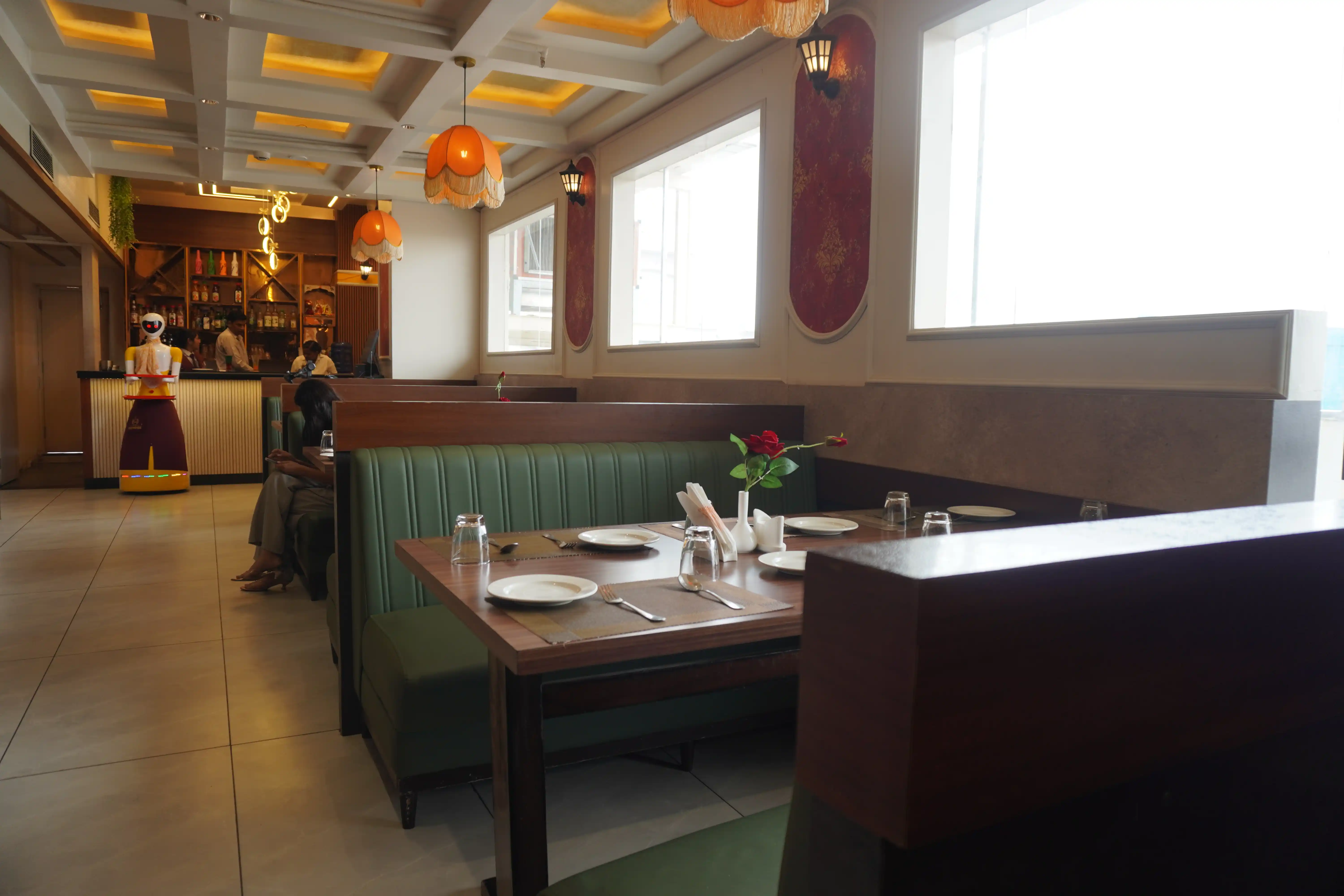 Warm and inviting restaurant interior